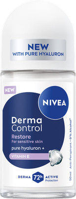 NIVEA Derma Control Restore Antitranspirant Roll-on mit Hyaluronsäure für Damen
