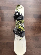 Burton Snowboard With Bindings, 51.5 In Long, 9 In Wide