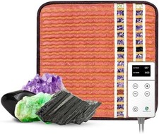 HealthyLine Small Infrared Heating Pad with Gemstones, 18 x 18 in New