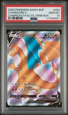 Charizard V 050/073 Champion's Path Elite Trainer Box Pokemon PSA 10