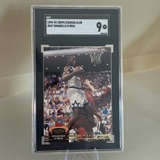 1992-93 Topps Stadium Club Shaquille O'Neal, (RC) #247, Rookie Card SGC 9