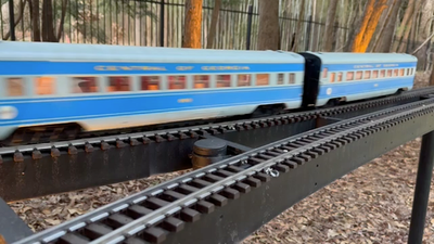 LGB G scale Custom Central of Georgia Nancy Hanks train F7A + 3