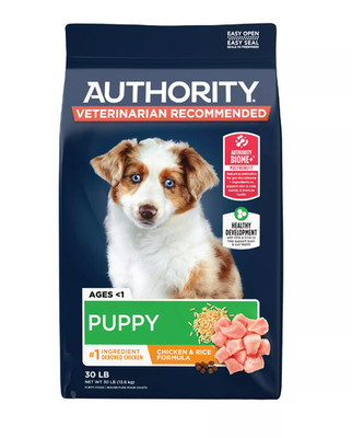 3 Pack Authority Small Breed Puppy Dry Dog Food Chicken Rice 6 LB Bags