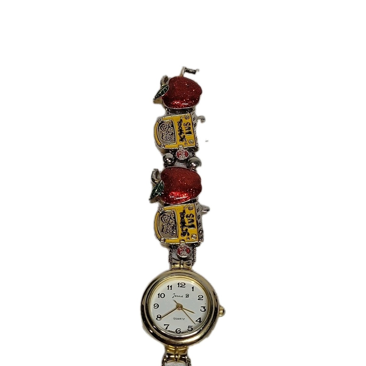 Vintage Best Teacher Watch by Jennie B with 3D School Charms Jennie B Watches - Etsy main image 3