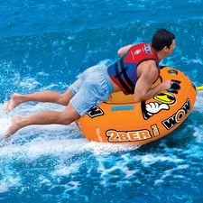 WOW Watersports 2Ber 1 Person Inflatable Towable Tube Starter Kit