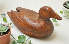 Vintage Holzente Vogel Figur Original Alt Handgeschnitzt