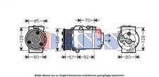 KOMPRESSOR KLIMAANLAGE AKS DASIS 851678N FÜR FORD VOLVO KLIMA KOMPRESSOR