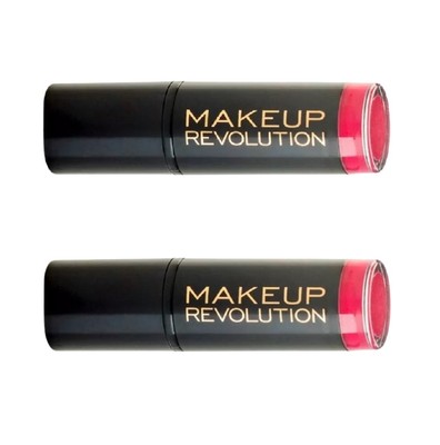 Pack of 2 Makeup Revolution Beauty Lip Amazing Lipstick, Dazzle