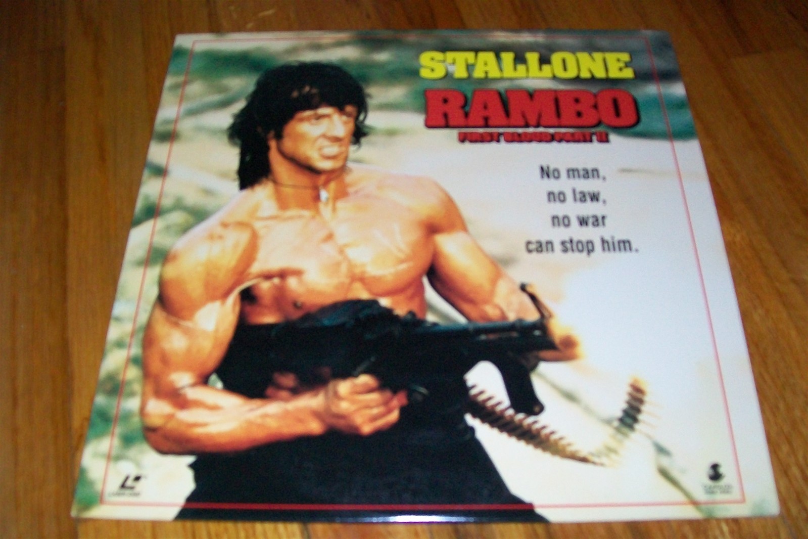 RAMBO: FIRST BLOOD PART II Laserdisc LD EXCELLENT VERY RARE SYLVESTER STALLONE