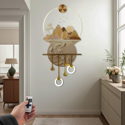 Modern LED Light Decor Wall Art 3D Art Wall Decor with Remote Control
