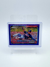 2024 Topps Chrome Steven Kwan Purple Speckle Refractor #'d/299 Cle Guardians#30