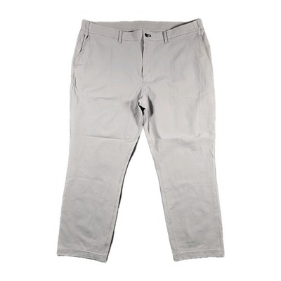 Public Rec Workday Pants Mens 42x28 Grey Straight 5-Pocket Nylon Stretch Chino