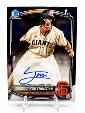 2025 Bowman Chrome JAKOB CHRISTIAN 1st Bowman Auto Autograph Giants