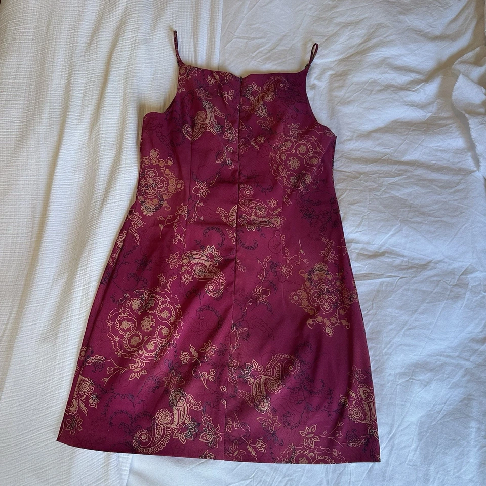 Minivestido vintage para mujer Y2K rosa cachemir All That Jazz, talla M Foto 2 de 4