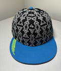 Grassroots Black/Blue/White Geometric Artist Series Baseball Hat Unisex Size 8 — photo 1