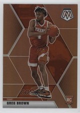 2021-22 Panini Chronicles Draft Picks Mosaic Bronze Greg Brown III #264 19jd