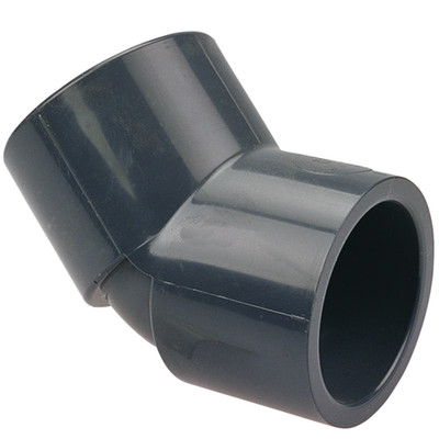6'' PVC 45 Elbow Schedule 80 Socket Ends  817-060 - NIBCO CHEMTROL -MADE IN USA