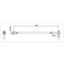 Metzger 4111538 Bremsschlauch für AUDI A5 A4 B9 8W2 8WC 8W5 8WD F53 F5P F5A F5F