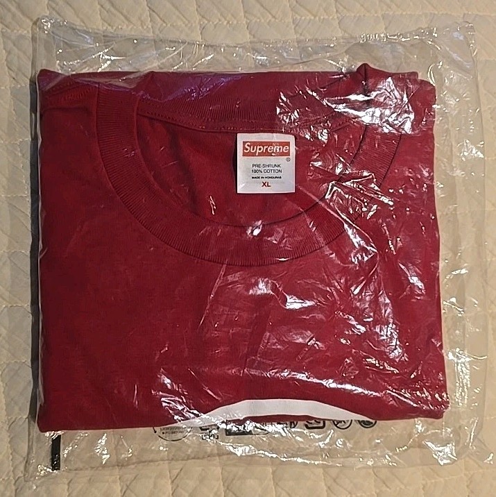 supreme サーマル　骨　RED NEW Supreme Hanes Bones Thermal Crew Shirt Red Large