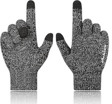 Achiou Winter Gloves, Glove for Men Women, Upgraded Touch Screen Texting Warm Ru