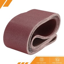 10pack 6" x 89" Sanding Belts 80 Grits Aluminum Oxide Abrasive Sander Belt