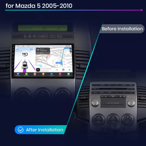 32G Für Mazda 5 2005-2010 Android 13 Autoradio CarPlay GPS Navi RDS BT 4-kern - Bild 2 von 11