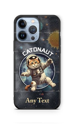 Smart Cat Astronaut Cute Pet Cat Phone Case For iPhone 15 Samsung S24 Google 7