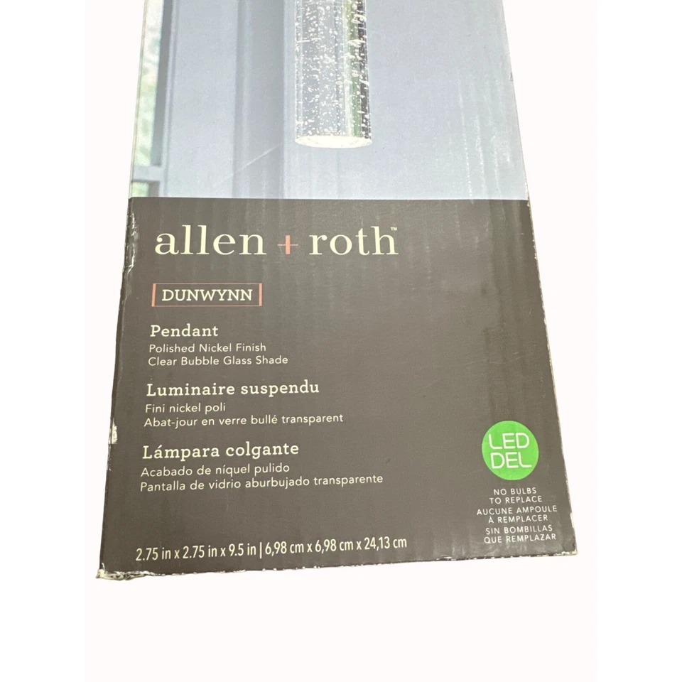 Conjunto de 2 pingentes de níquel polido Allen Roth Dunwynn SKU 5315 - Imagem 2 de 4