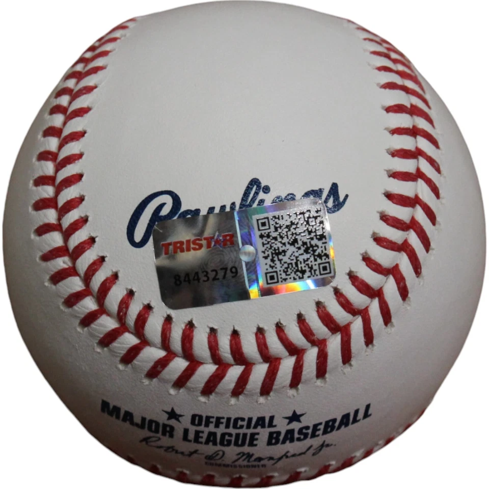 Larry Walker Autographed Colorado Rockies OML Baseball 33 Retired TRI 47370 - Image 4 of 4