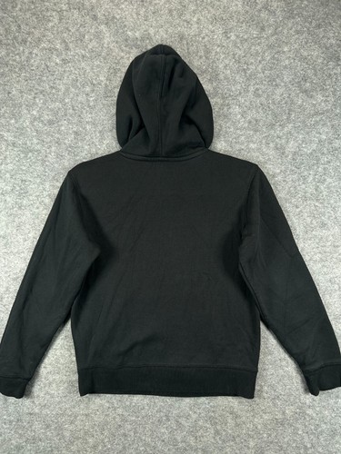 Champion Kids Black Hoodie Size Medium Sweatshirt Embroider White Spell Out Logo - Picture 7 of 13