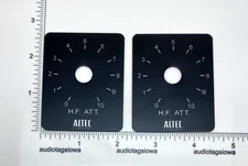 Altec Lansing Valencia HF Att. L-Pad Plate Label Badge Custom Made Aluminum Pair