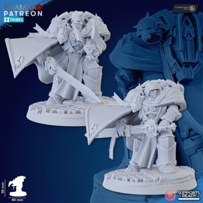 1x Vengeful Angels Tribune für Primaris Marine Angels Lieutnant Tabletop Sci-Fi