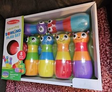 Melissa Doug Cute As A Bug Bowling Set Kids Indoor Outdoor Game 8 Pieces