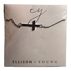 Authentic Ellison + Young Christian Cross 18K Gold Plated Necklace