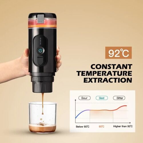 Wireless Heating Portable Coffee Machine for Car Home,DC12V Expresso Maker - 第 1/9 張圖片