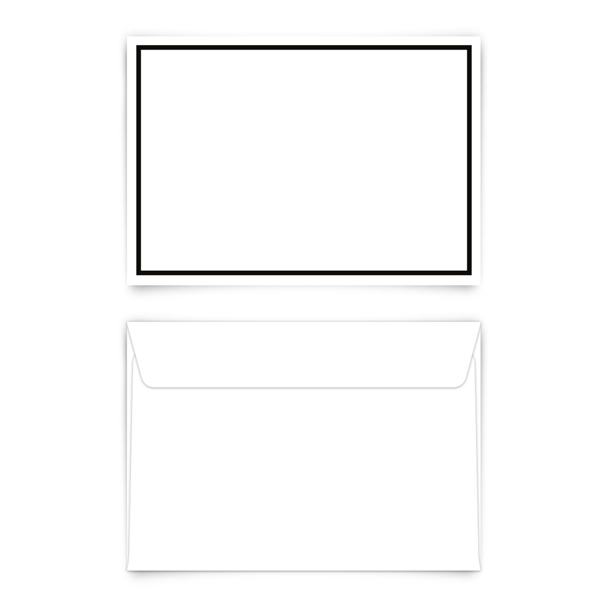 Trauer Briefumschläge DIN C6 (für A6 Karten) Kuvert Briefumschlag Umschlag