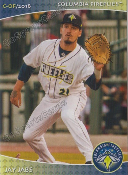 2018 Columbia Fireflies Jay Jabs RC Rookie NY Mets EBay