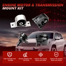 4Pcs Engine Motor & Automatic Transmission Mounts for 2001-2005 Honda Civic 1.7L