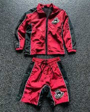 Men's Windbreaker Tracksuit Set Lightweight 2-Piece HOODIE SHORT