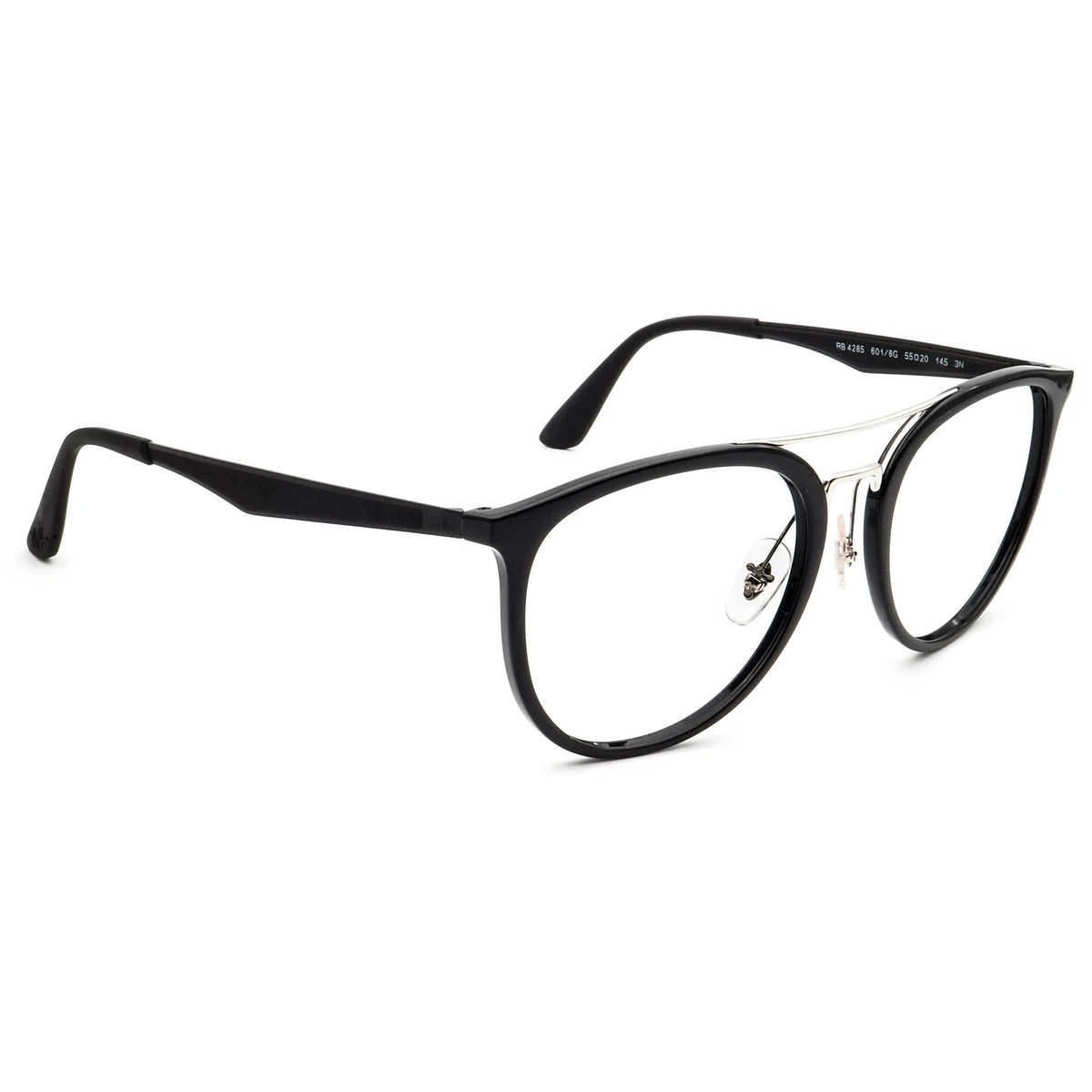 Ray Ban Sunglasses Frame Only RB 4285 601 8G Black Silver Round
