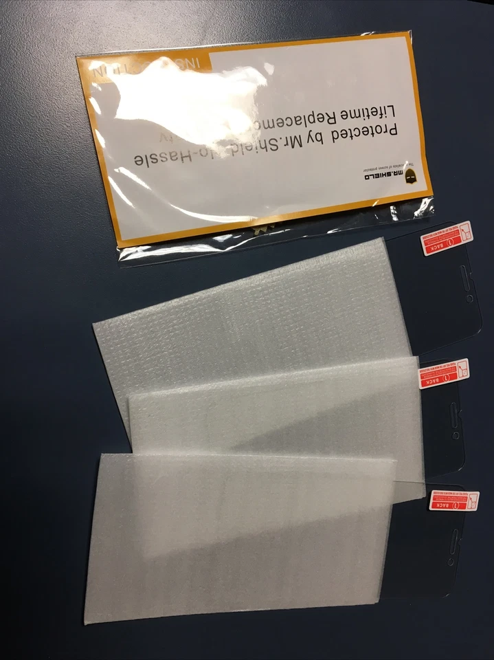 Protetor de tela de vidro temperado Mr Shield para Apple iPhone pacote com 6 - 3 - Imagem 3 de 3