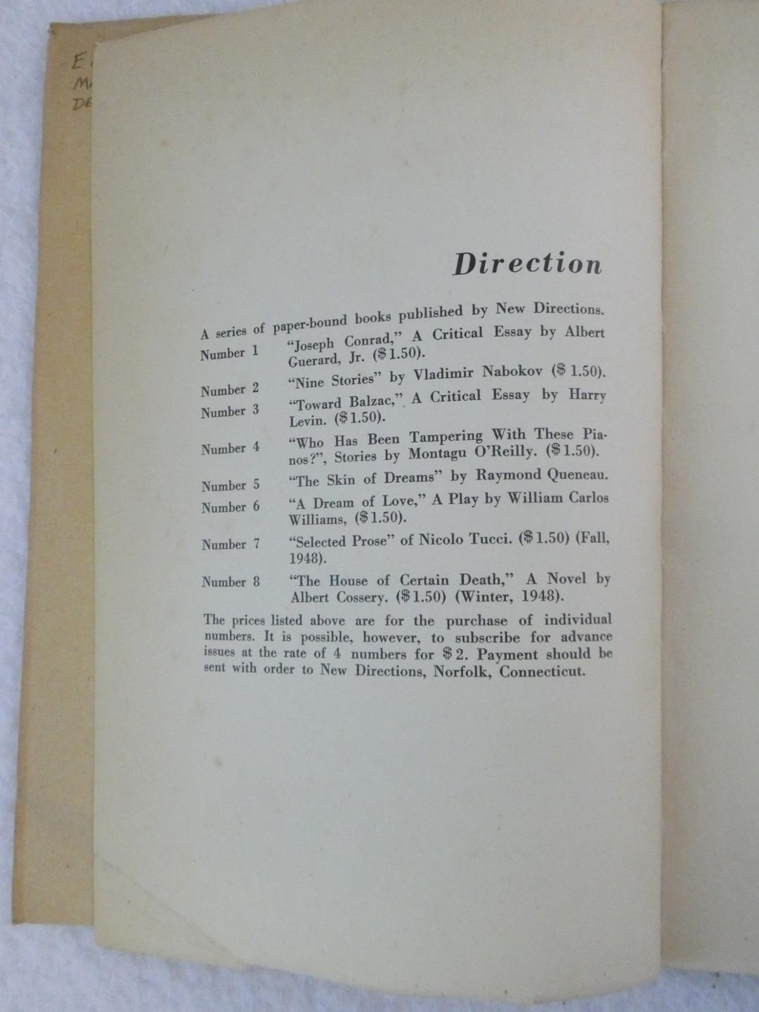 Raymond Queneau THE SKIN OF DREAMS 1948 New Directions Number 5 eBay