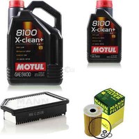 MANN-FILTER Inspektionspaket Motul 6L 5W-30 FüR Kia Rio Iii 1.4 Crdi 1.1 Soul