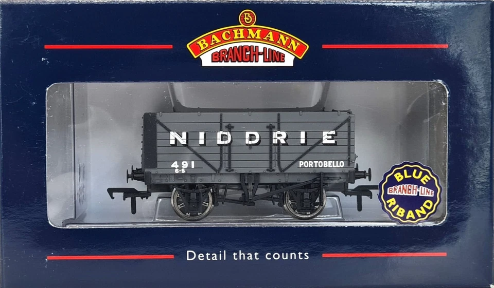 Bachmann 37-080U 7 Plank End Door Open Wagon in Niddrie Livery - Limited Edition