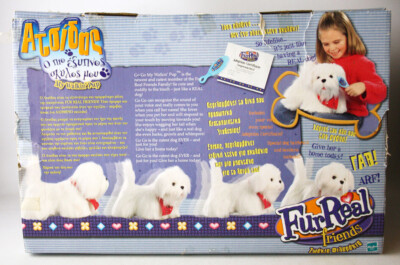 RARE 2002 FUR REAL FRIENDS GOGO MY WALKIN' PUP PUPPY TIGER HASBRO