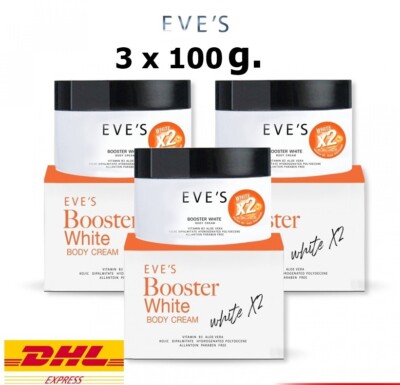 3 x100g EVE'S Body Booster Whitex2 Vit B3 Cream Reduce Dark Spots Hydrating Skin