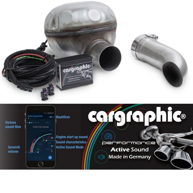 Active Sound System Booster Modul Kit V8 Backfire Sound AUDI A4 B9 TDI