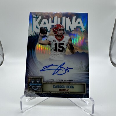 2024 Bowman University Chrome - The Big Kahuna Autographs #BK-CB Carson Beck 