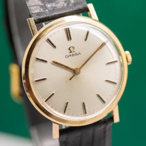 1965's VINTAGE OMEGA CAL. 601 18K YELLOW GOLD MANUAL WIND MEN'S WATCH - Picture 1 of 10