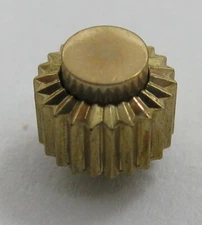 Crown for chronograph stop watch in gold plated diameter 4.9 mm Tap 10